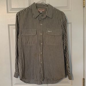 Guess Jeans Striped collard shirt